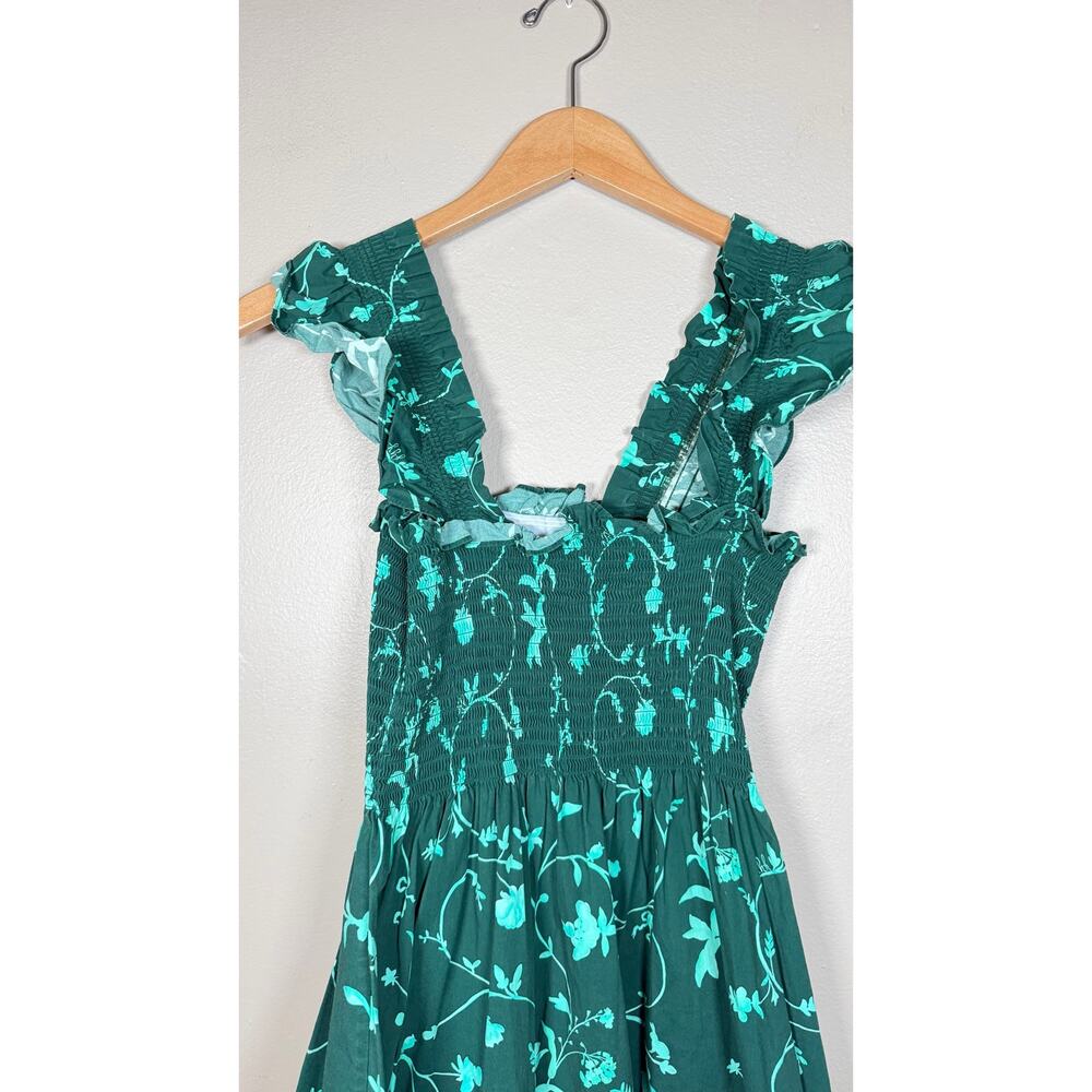 Hill House Home Ellie Nap Dress Emerald Botanical size XS - Picture 9 of 12